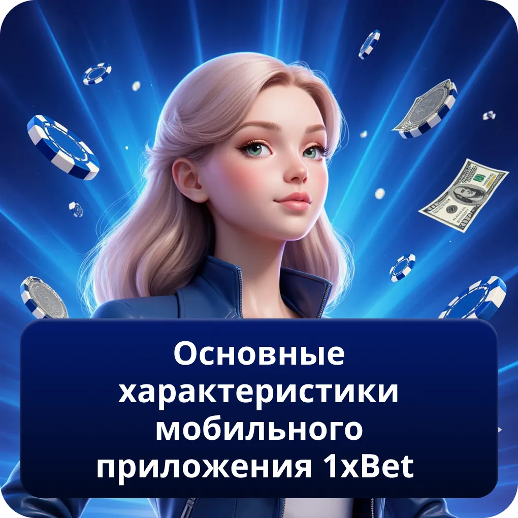 Основные характеристики мобильного приложения 1xBet